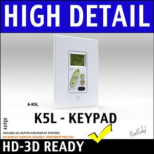 3d amplified keypad lcd display