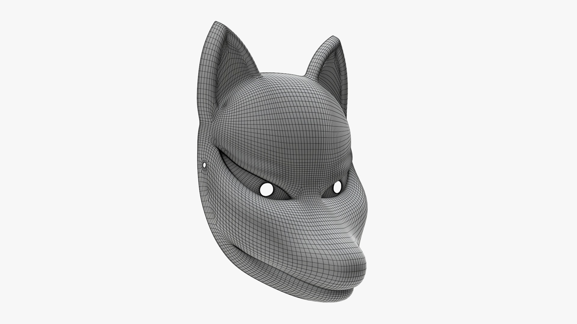 3D Japanese Mask Fox Model - TurboSquid 1666612