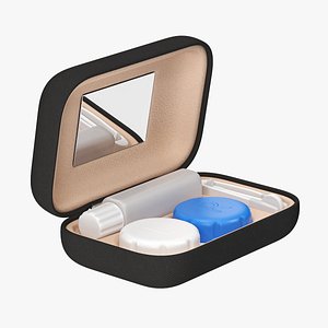 Travel Contact Lens Case Black