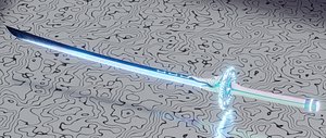 Stylazed Sword Katana PBR Low-Poly Game-Ready