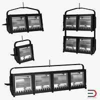 Cyc Flood Lights 3D Models Collection