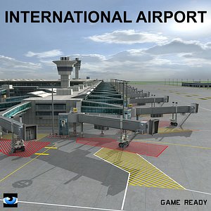 passenger airport 3d max