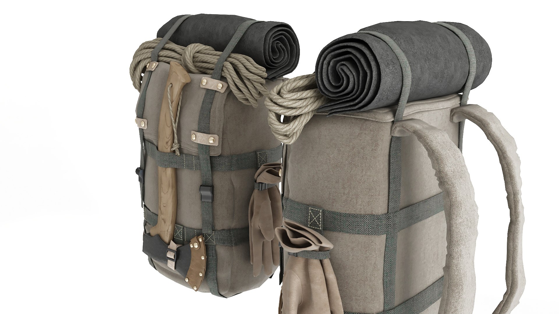 Camping Backpack Model - TurboSquid 2049086