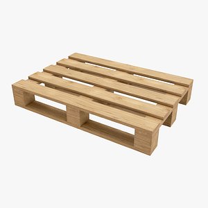 3D model Wooden Euro Pallet
