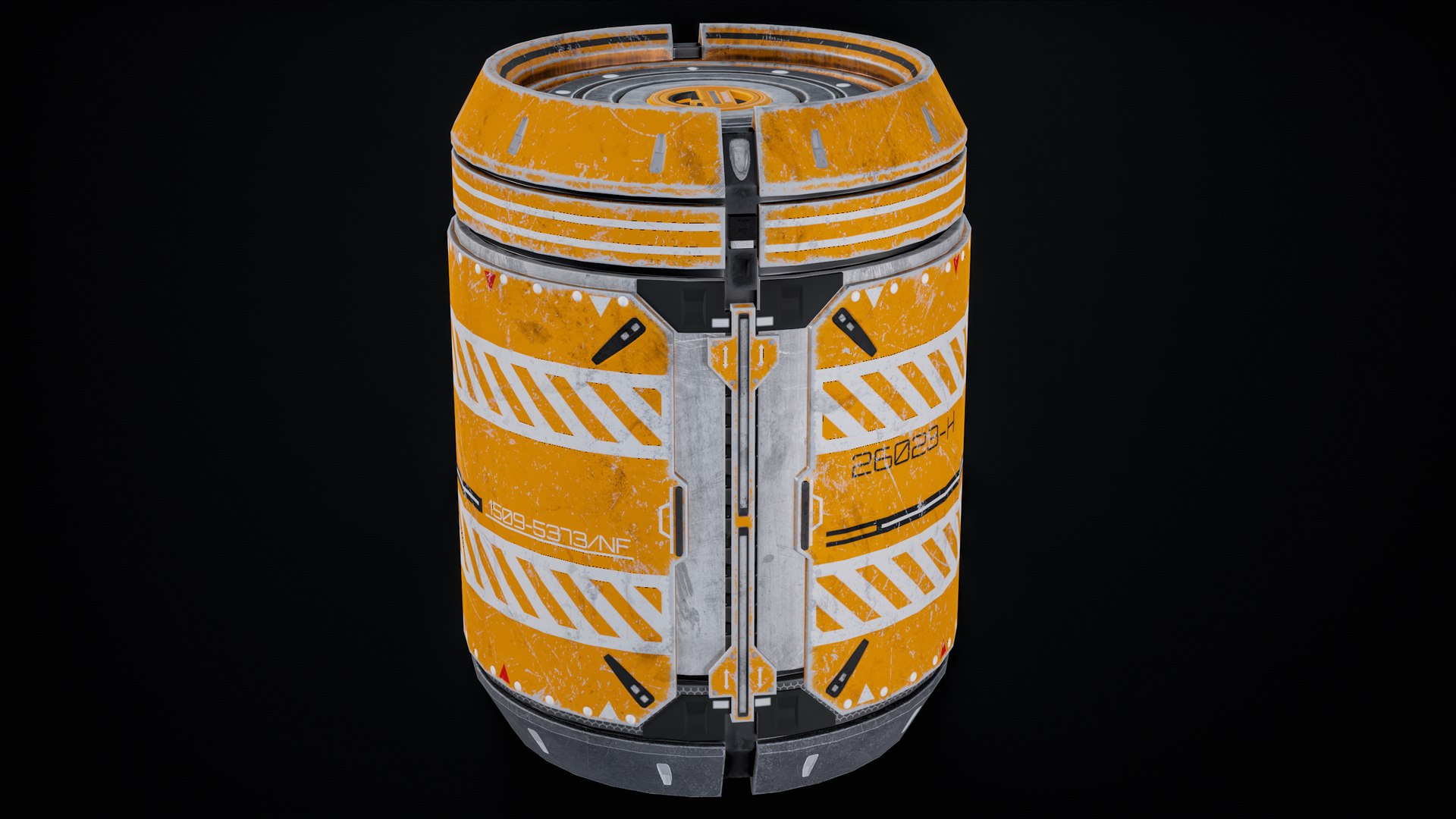 Sci-Fi Barrel 05 PBR 3D https://p.turbosquid.com/ts-thumb/qg/KbJDxs/dT/r_viewport_009/png/1686838144/1920x1080/fit_q87/6fd0778fe78f4e7231d6353ad1ac0ac986bf0f52/r_viewport_009.jpg