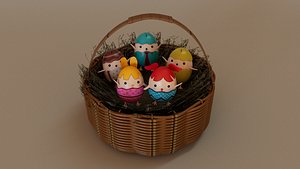 Eggs with Legs - Rigged MAYA