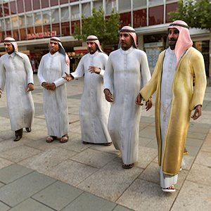 Arab Men PACK 3D model