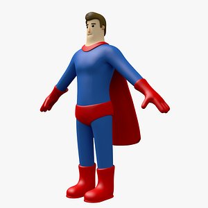 3D man toon character model