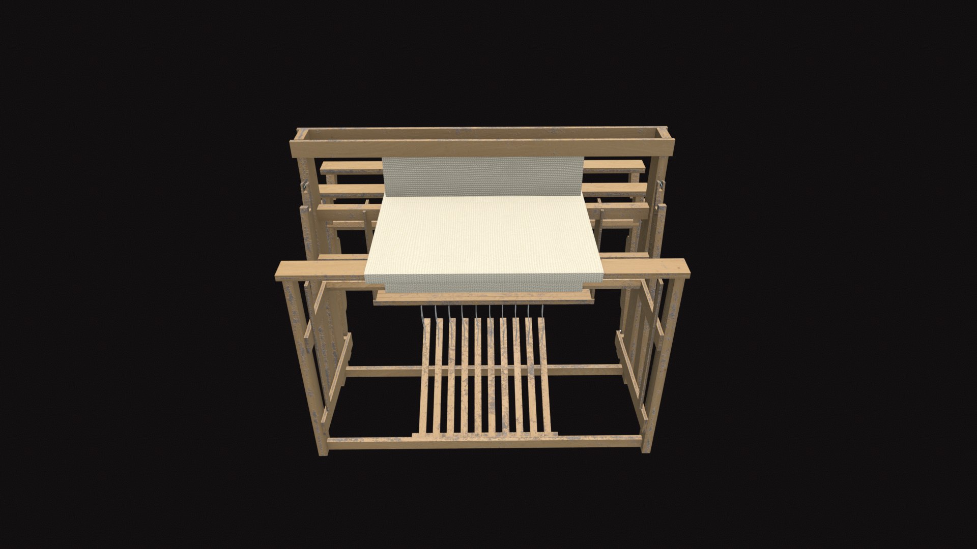 3D Medieval Floor Loom Trap - TurboSquid 2321098