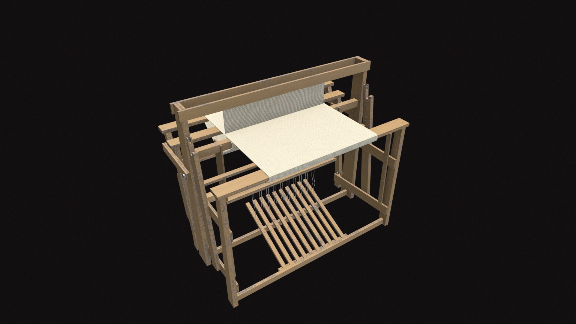 3D Medieval Floor Loom Trap - TurboSquid 2321098