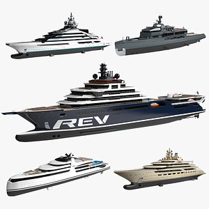 Superyachts Bundle 9 3D model