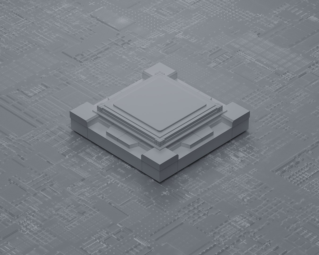 Quantum Computer Circuit Board 3D Model - TurboSquid 2347831
