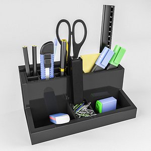 Stationery set on the Desk.
