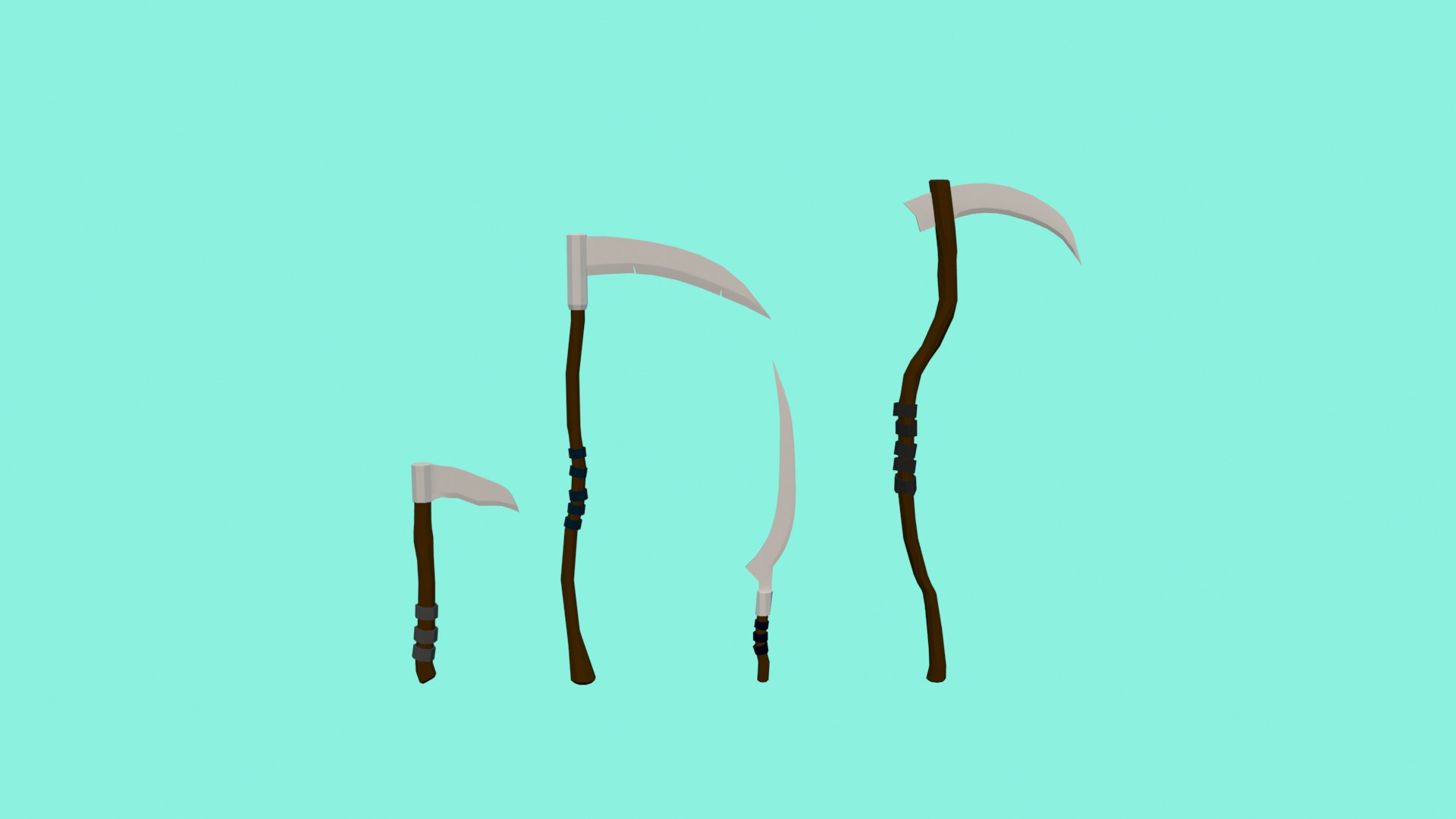 medieval weapons pack sword 3D model https://p.turbosquid.com/ts-thumb/qg/XzWm4Z/GEqXY0Rn/scythe_allpack/png/1602195044/1920x1080/fit_q87/b44a996684fbb83d2cec4957a5cd3591e5669fac/scythe_allpack.jpg