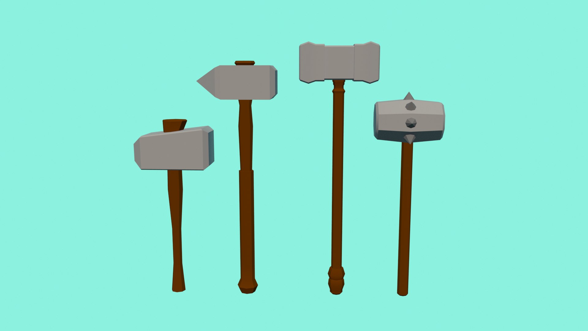 medieval weapons pack sword 3D model https://p.turbosquid.com/ts-thumb/qg/XzWm4Z/NABFqCjh/hammer_allpack/png/1602194913/1920x1080/fit_q87/8f1a52ed7a9fc83923653dfe1af0fbfa8532c692/hammer_allpack.jpg