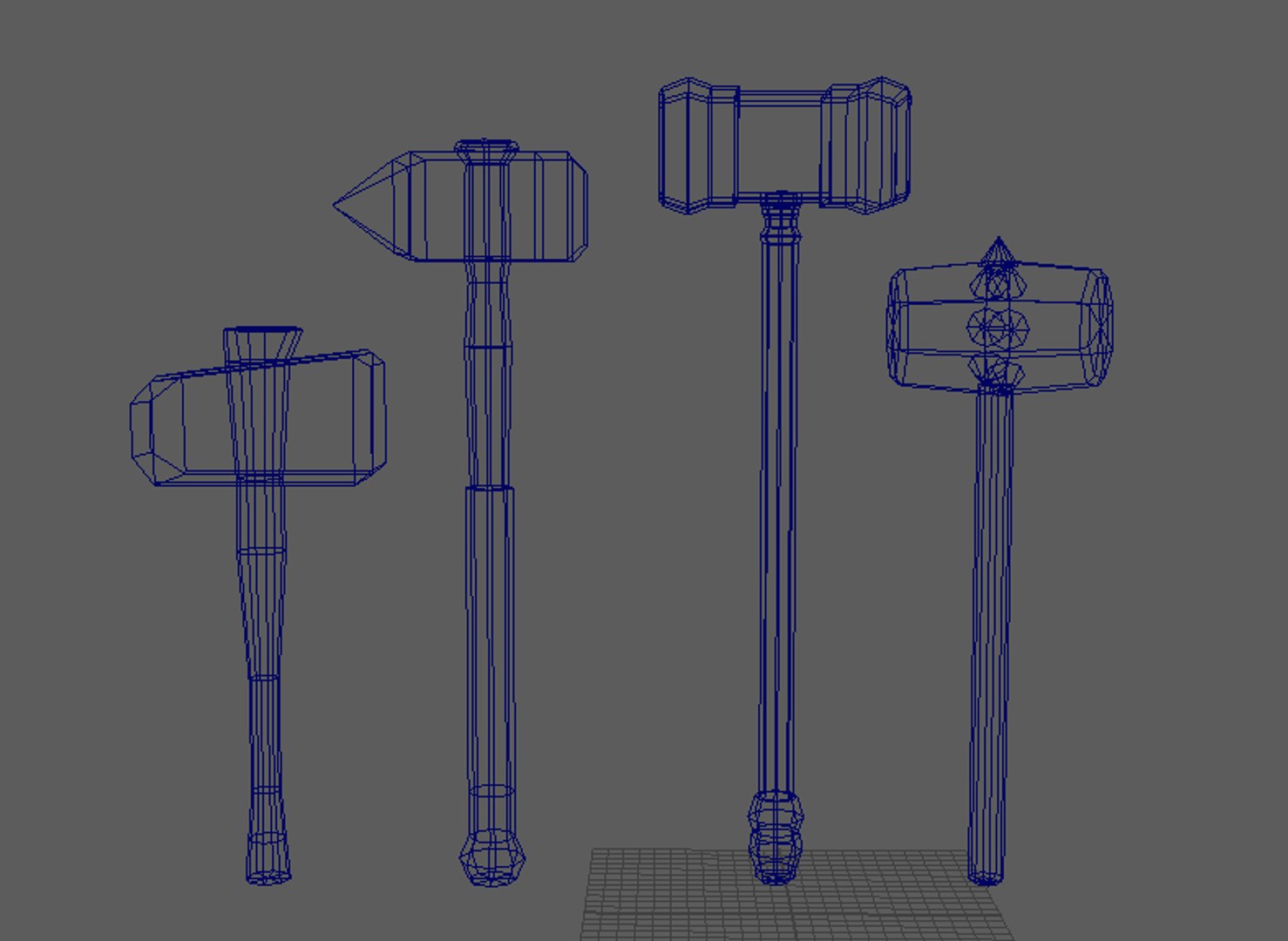 medieval weapons pack sword 3D model https://p.turbosquid.com/ts-thumb/qg/XzWm4Z/g5hwFbZX/hammer_allpackwireframe/png/1602194936/1920x1080/fit_q87/df4bbba27fd003e9f6d708168f113ebc8d2af75a/hammer_allpackwireframe.jpg