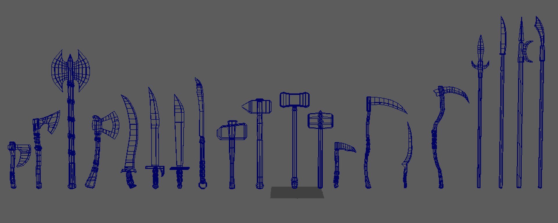 medieval weapons pack sword 3D model https://p.turbosquid.com/ts-thumb/qg/XzWm4Z/oGdJyjOD/wireframe/png/1602194673/1920x1080/fit_q87/66480d5a1b019550f80b42f3f9254a676743024e/wireframe.jpg
