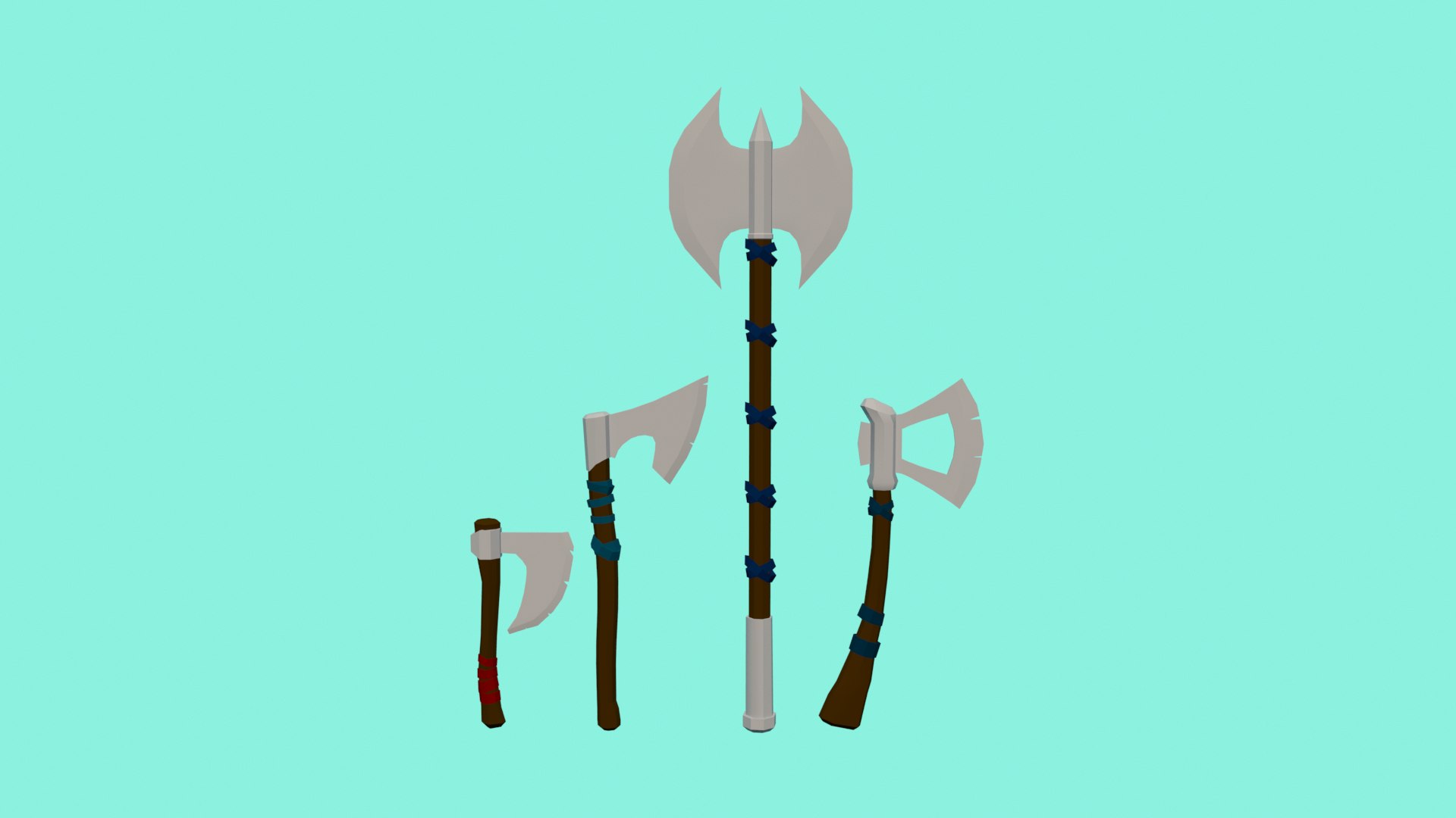 medieval weapons pack sword 3D model https://p.turbosquid.com/ts-thumb/qg/XzWm4Z/yAaayCPo/axes_allpack/png/1602194782/1920x1080/fit_q87/911e57ba94d276aca9f6611790a0c09d8937eab1/axes_allpack.jpg