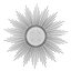 Decorative mirror Sun Soledad