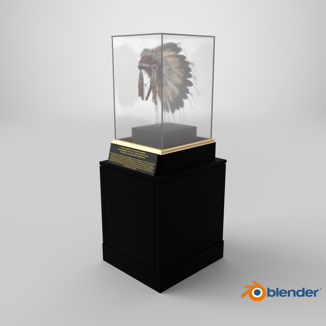 Tribal Feather Headgear on Museum Pedestal 3D model https://p.turbosquid.com/ts-thumb/qg/h4wZ2j/tH/stemcell_blender_cycles_render/png/1768583597/1920x1080/fit_q87/638167837fc381d4af6fbf119b9d0e4ae877a0bb/stemcell_blender_cycles_render.jpg
