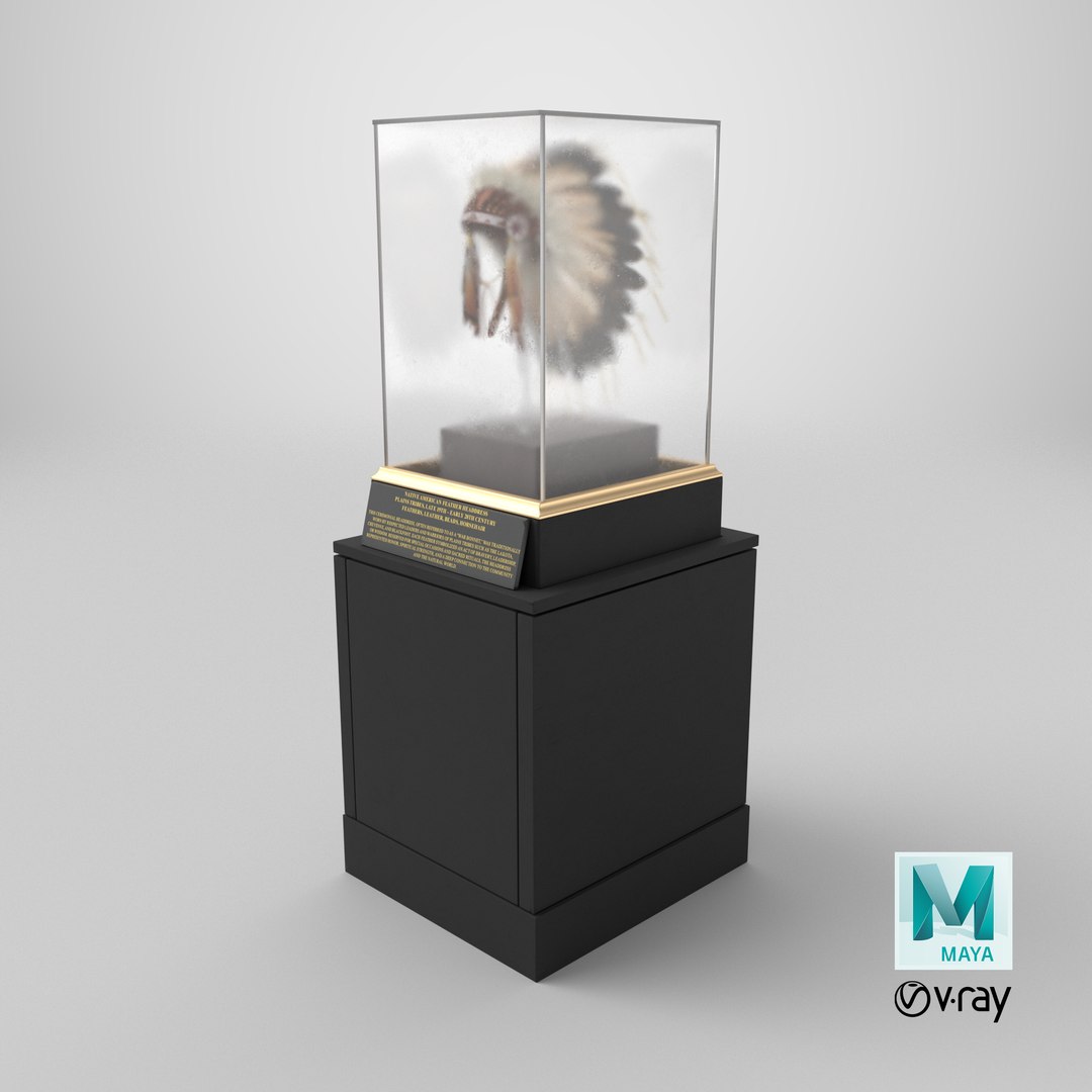 Tribal Feather Headgear on Museum Pedestal 3D model https://p.turbosquid.com/ts-thumb/qg/h4wZ2j/zt/stemcell_maya_vray_render/png/1768583601/1920x1080/fit_q87/0246825d8ae07391ca865e11fbb9572d8e743c85/stemcell_maya_vray_render.jpg