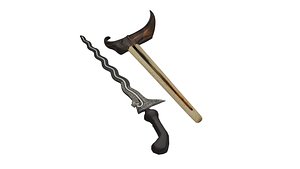 Keris Indonesia Traditional Weapon 3D Asset 3D