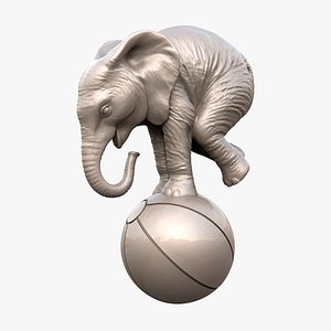 3D Baby elephant