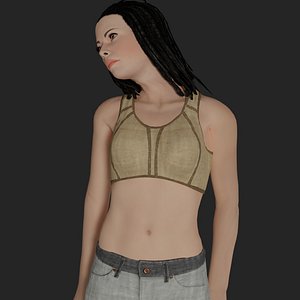Rigged Female Character 27 3D model