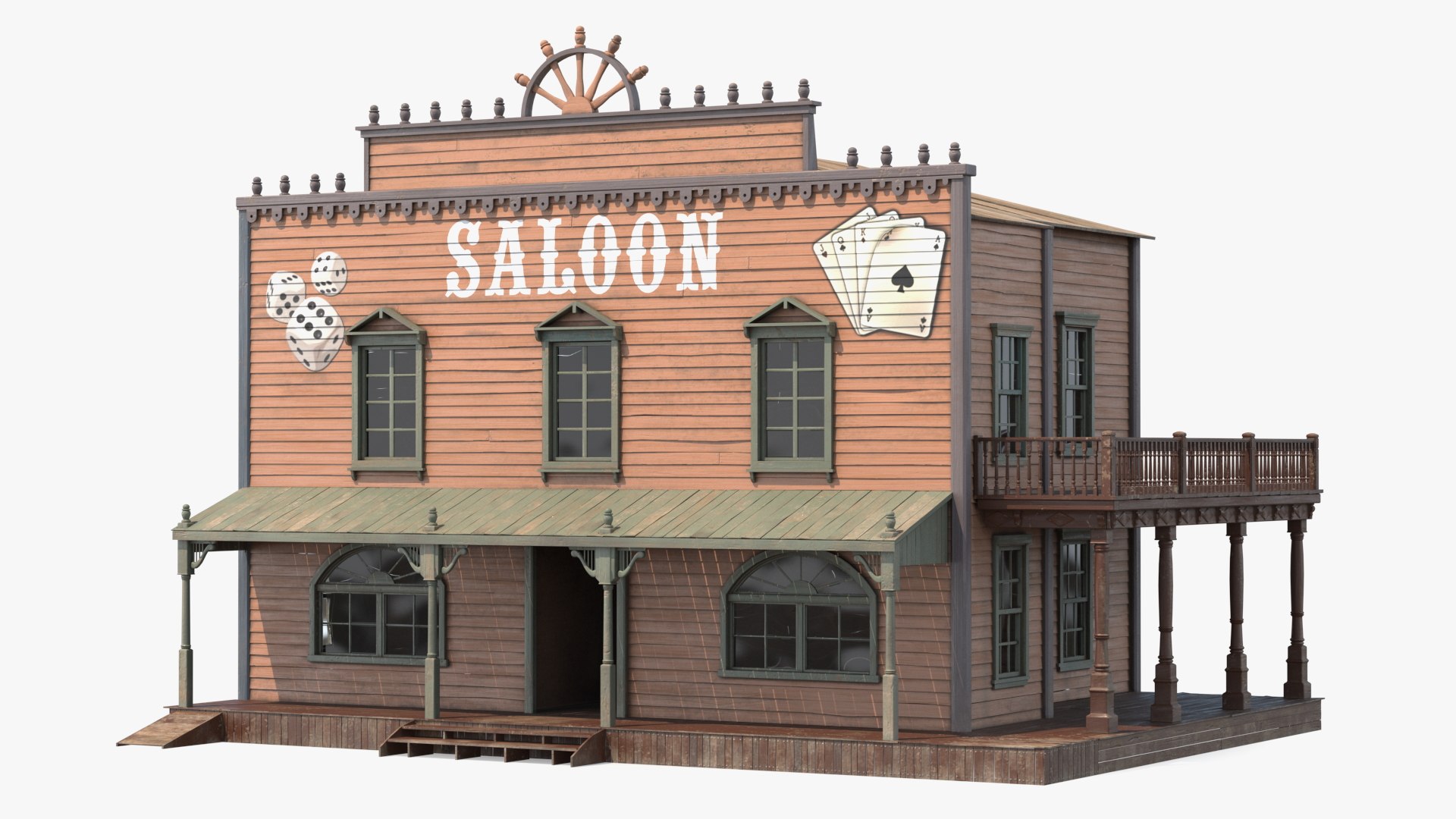 Saloon Building from Old West 3D model - TurboSquid 2131725