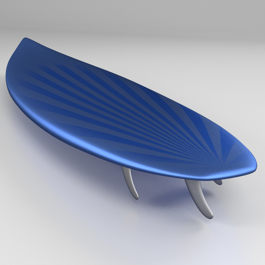 shortboard surfboard 3d dxf