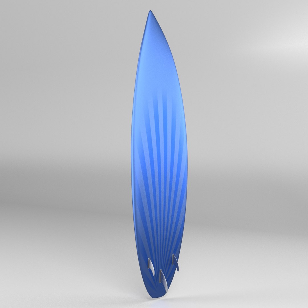 shortboard surfboard 3d dxf