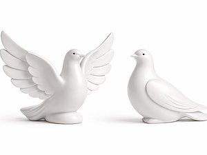 Serene dove sculptures - 3D Print model