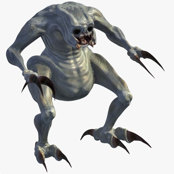 monster creature 3d max