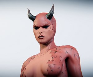 3D Devil Girl model