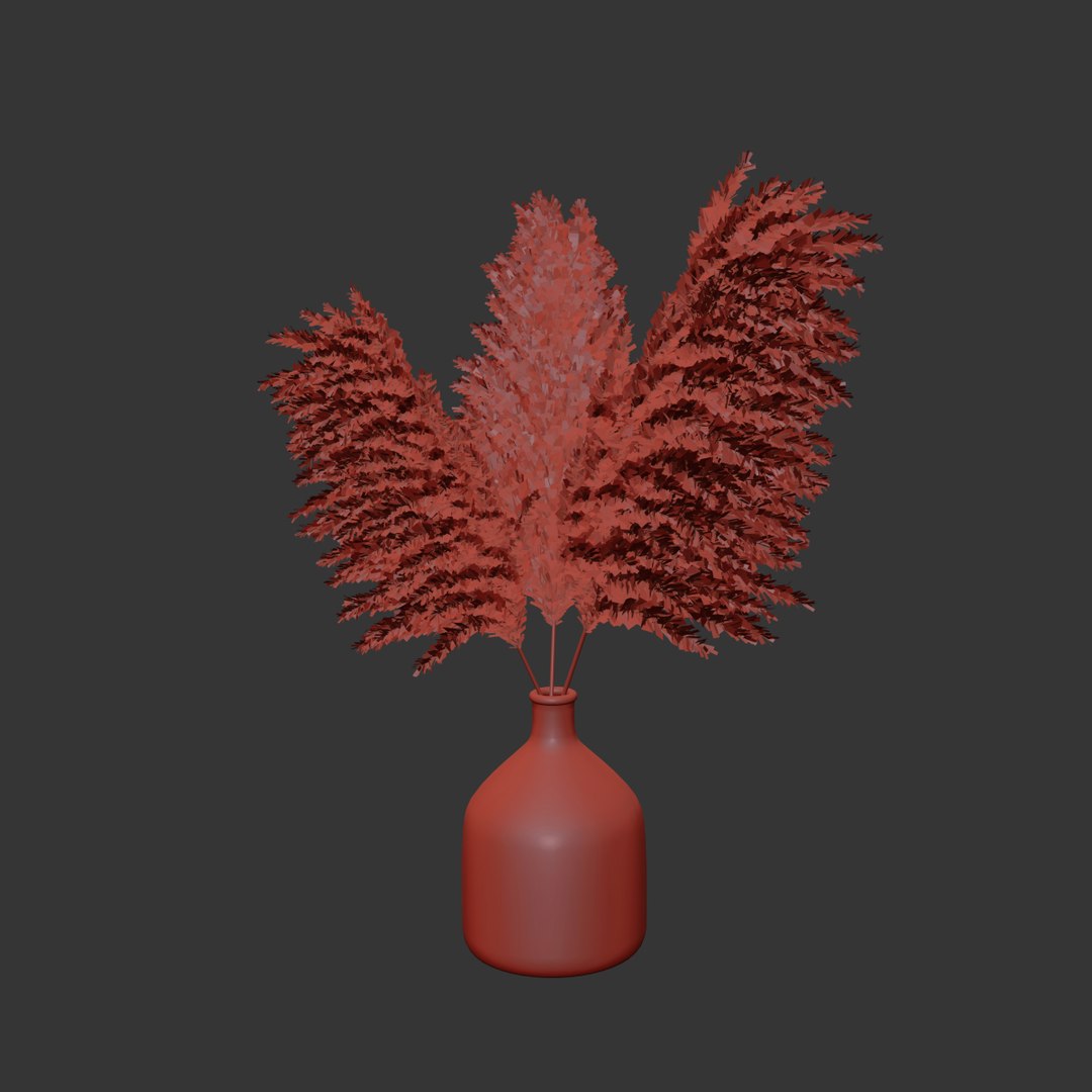 3D Dried Flower Pampas Grass - TurboSquid 1662280