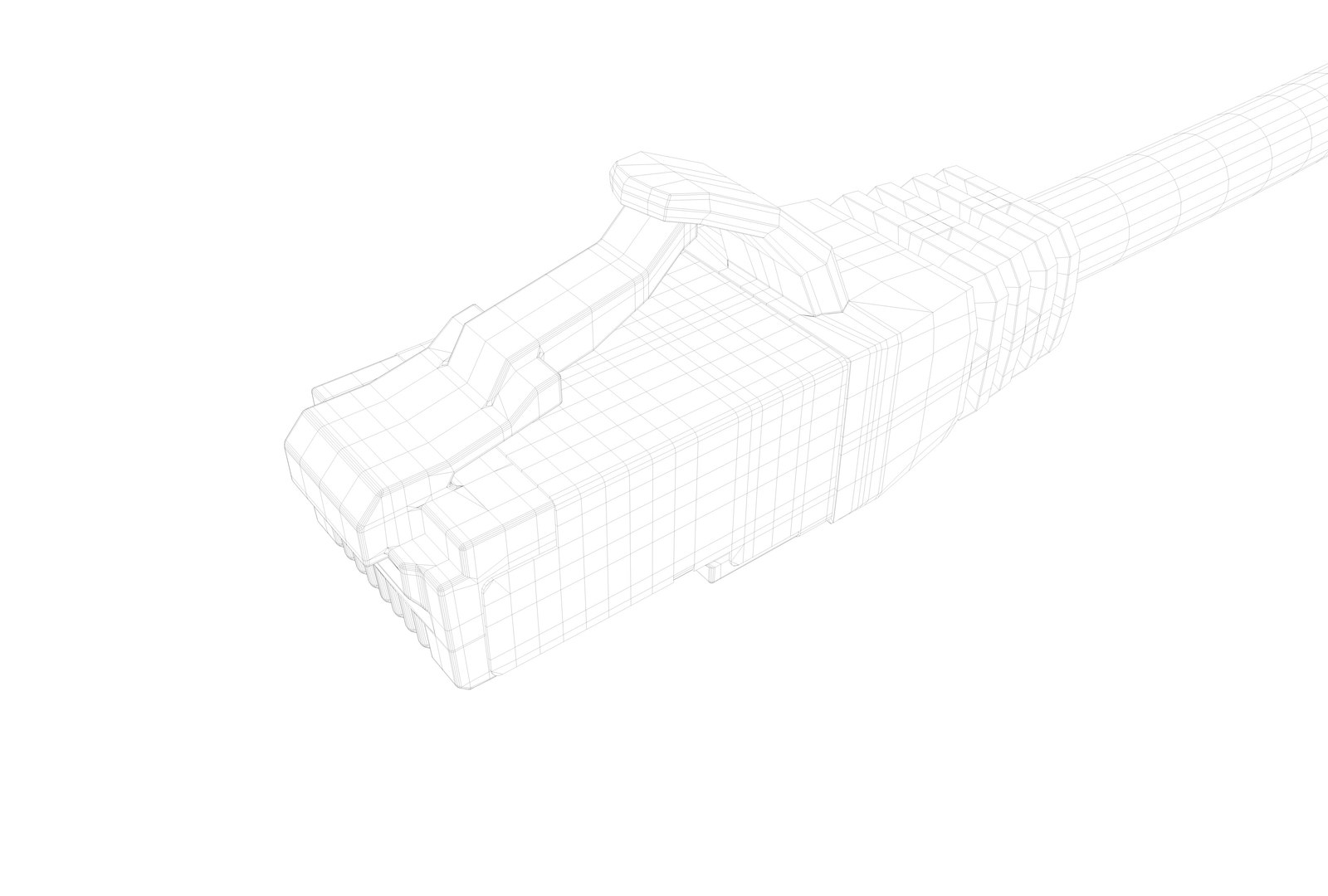 3D Rj45 UTP Ethernet Cable Detailed - TurboSquid 1990228
