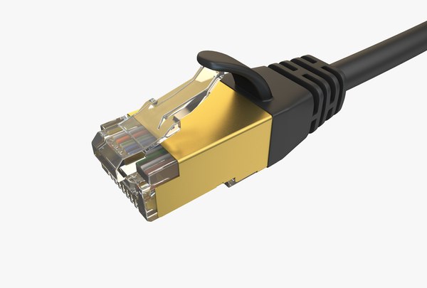 3D Rj45 UTP Ethernet Cable Detailed - TurboSquid 1990228