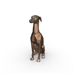 Italian Greyhound 3D model