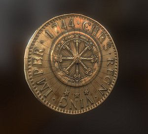 gold coin 3D model