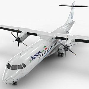3D ATR 72 IRAN ASEMAN Airlines L2097 model