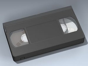 vhs cassette 3d obj