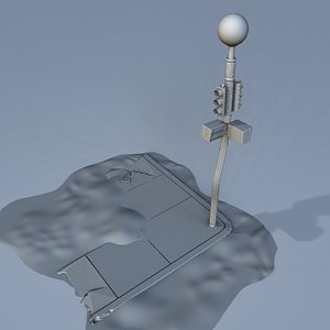 brocken street light 3d model
