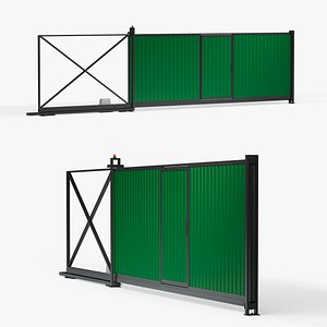 Sliding gates 3D model