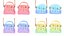 Lovely Heart Embellished Handbag 4 Pastel color 3D model