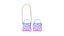Lovely Heart Embellished Handbag 4 Pastel color 3D model