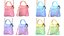 Lovely Heart Embellished Handbag 4 Pastel color 3D model