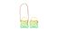 Lovely Heart Embellished Handbag 4 Pastel color 3D model