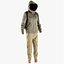 jacket backpack pullover 3D model