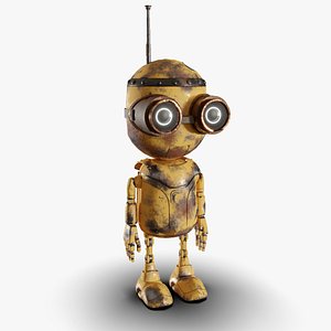 Rigged Baby Robot 3D model