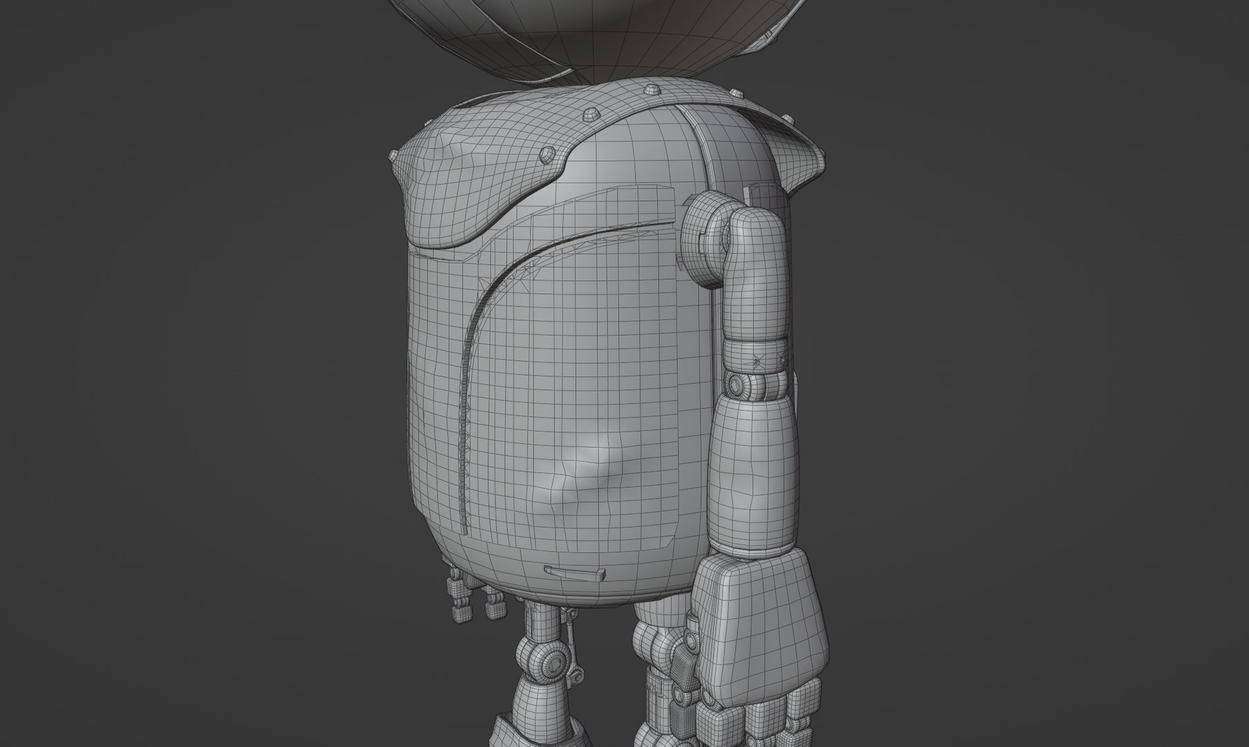 Rigged Baby Robot 3D model https://p.turbosquid.com/ts-thumb/qh/al5p0O/hm/wireframe_3/png/1641659019/1920x1080/fit_q87/c4d2c66572258f0a54beb12acbfb85db82590ff6/wireframe_3.jpg